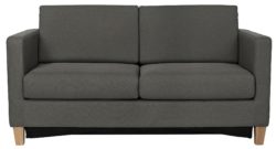 HOME Rosie 2 Seater Fabric Sofa Bed - Charcoal.